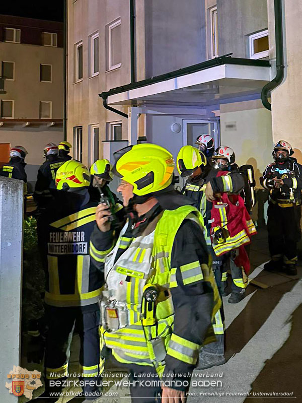 20250723_Brand griff auf Wohnung ueber in Mitterndorf an der Fischa Foto: FF Unterwaltersdorf 20250723_Brand griff auf Wohnung ueber in Mitterndorf an der Fischa Foto: FF Unterwaltersdorf