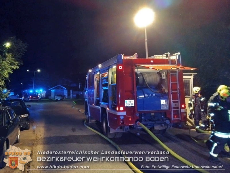 20250723_Brand griff auf Wohnung ueber in Mitterndorf an der Fischa Foto: FF Unterwaltersdorf 20250723_Brand griff auf Wohnung ueber in Mitterndorf an der Fischa Foto: FF Unterwaltersdorf
