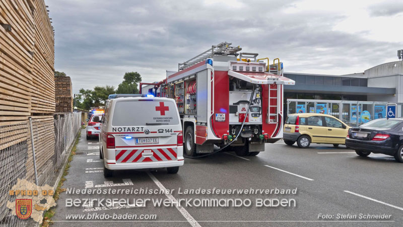 20250723_Verkehrsunfall in Bad Vöslau  Foto: Stefan Schneider BFKDO BADEN