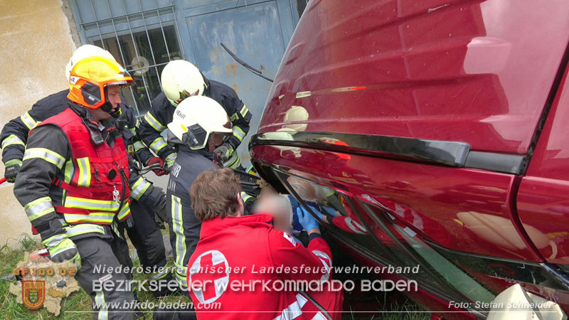 20250723_Verkehrsunfall in Bad Vöslau  Foto: Stefan Schneider BFKDO BADEN