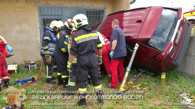 20250723_Verkehrsunfall in Bad Vöslau  Foto: Stefan Schneider BFKDO BADEN