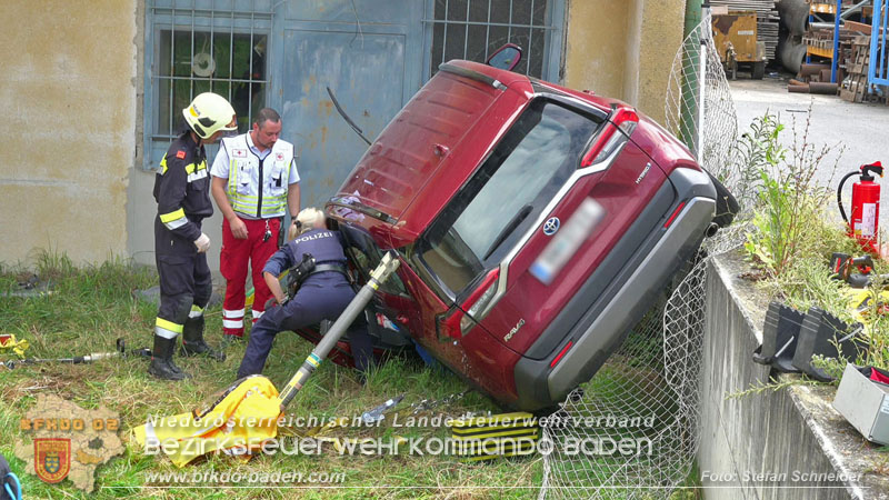 20250723_Verkehrsunfall in Bad Vöslau  Foto: Stefan Schneider BFKDO BADEN