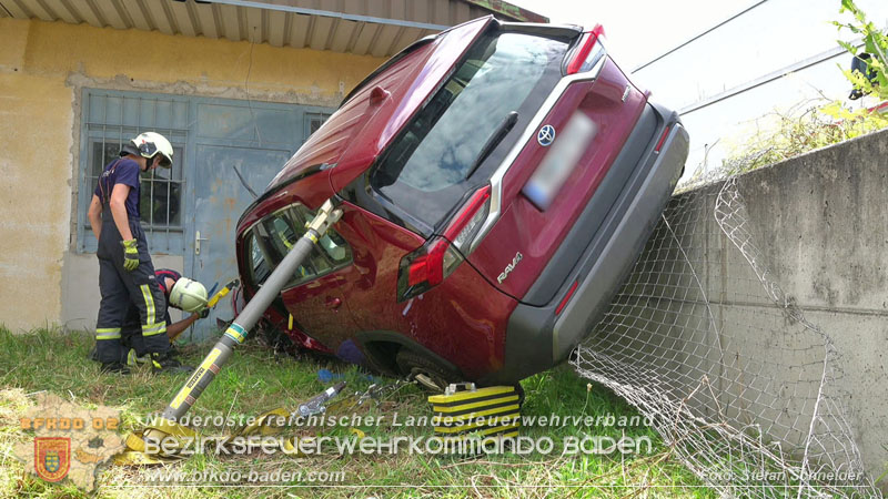 20250723_Verkehrsunfall in Bad Vöslau  Foto: Stefan Schneider BFKDO BADEN