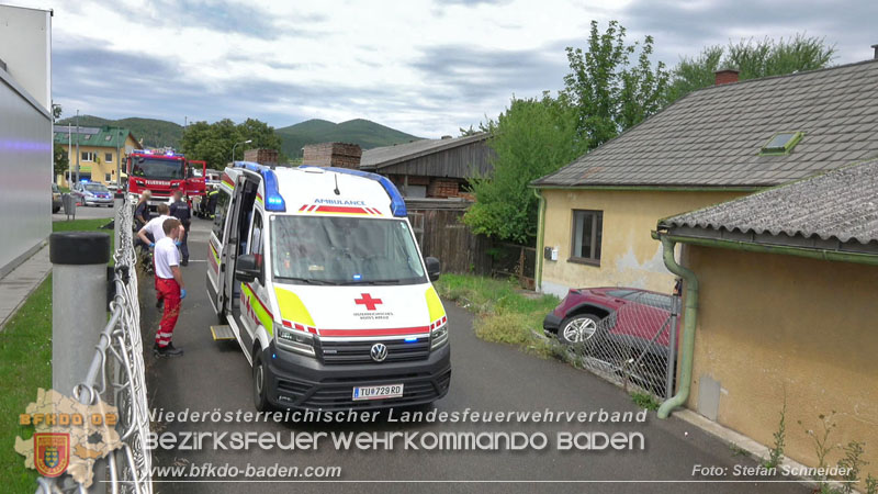 20250723_Verkehrsunfall in Bad Vöslau  Foto: Stefan Schneider BFKDO BADEN