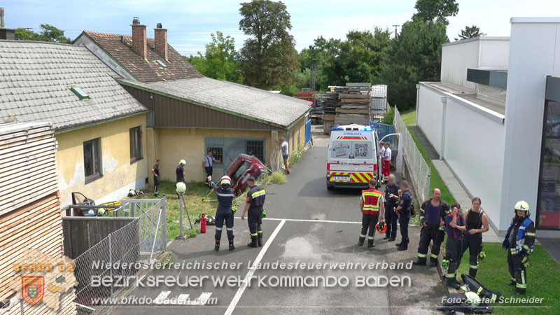 20250723_Verkehrsunfall in Bad Vöslau  Foto: Stefan Schneider BFKDO BADEN