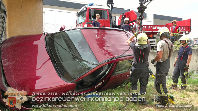 20250723_Verkehrsunfall in Bad Vöslau  Foto: Stefan Schneider BFKDO BADEN