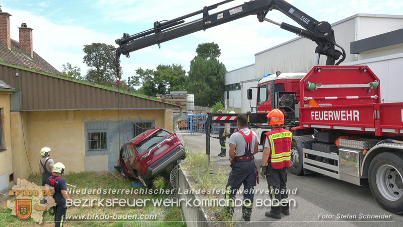 20250723_Verkehrsunfall in Bad Vöslau  Foto: Stefan Schneider BFKDO BADEN