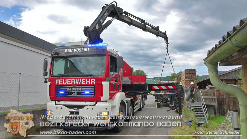 20250723_Verkehrsunfall in Bad Vöslau  Foto: Stefan Schneider BFKDO BADEN
