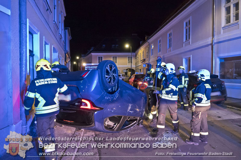 20250805_Fahrzeugueberschlag im Badener Stadtgebiet Foto: Stefan Schneider FF Baden-Stadt 20250805_Fahrzeugueberschlag im Badener Stadtgebiet Foto: Stefan Schneider FF Baden-Stadt