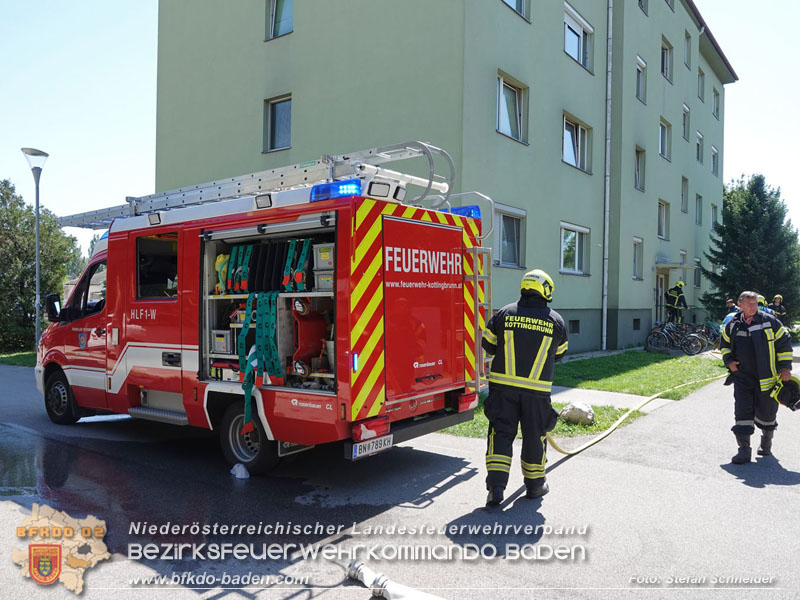 20250808_Alarmierter Brand in Kottingbrunner Wohnhausanlage Foto: Stefan Schneider BFK BADEN 20250808_Alarmierter Brand in Kottingbrunner Wohnhausanlage Foto: Stefan Schneider BFK BADEN