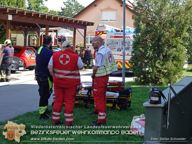 20250808_Alarmierter Brand in Kottingbrunner Wohnhausanlage Foto: Stefan Schneider BFK BADEN 20250808_Alarmierter Brand in Kottingbrunner Wohnhausanlage Foto: Stefan Schneider BFK BADEN