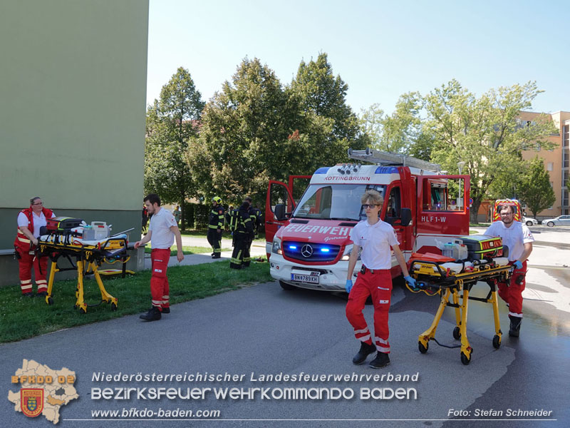 20250808_Alarmierter Brand in Kottingbrunner Wohnhausanlage Foto: Stefan Schneider BFK BADEN 20250808_Alarmierter Brand in Kottingbrunner Wohnhausanlage Foto: Stefan Schneider BFK BADEN