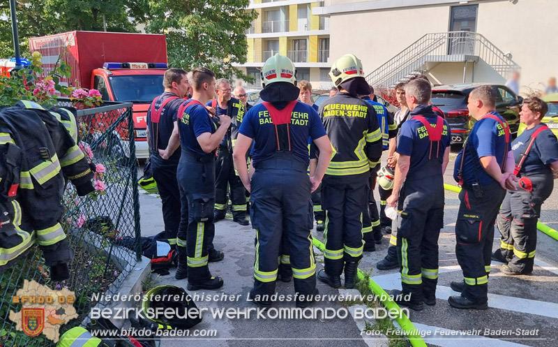 20250816_Wohnungsbrand in Baden Foto: Freiwillige Feuerwehr Baden-Stadt / Stefan Schneider