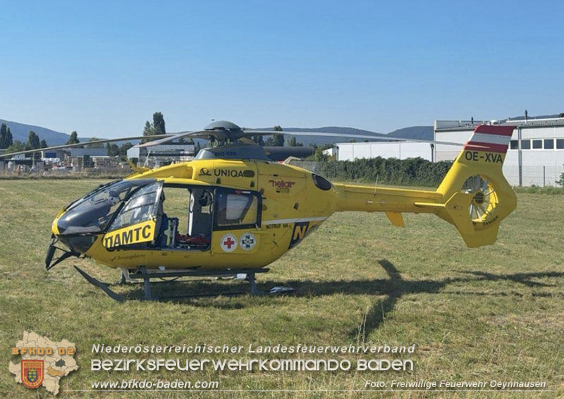 20250819_Verkehrsunfall auf der B17 zwischen Oeynhausen und Günselsdorf Foto: Freiwillige Feuerwehr Oeynhausen 20250819_Verkehrsunfall auf der B17 zwischen Oeynhausen und Günselsdorf Foto: Freiwillige Feuerwehr Oeynhausen