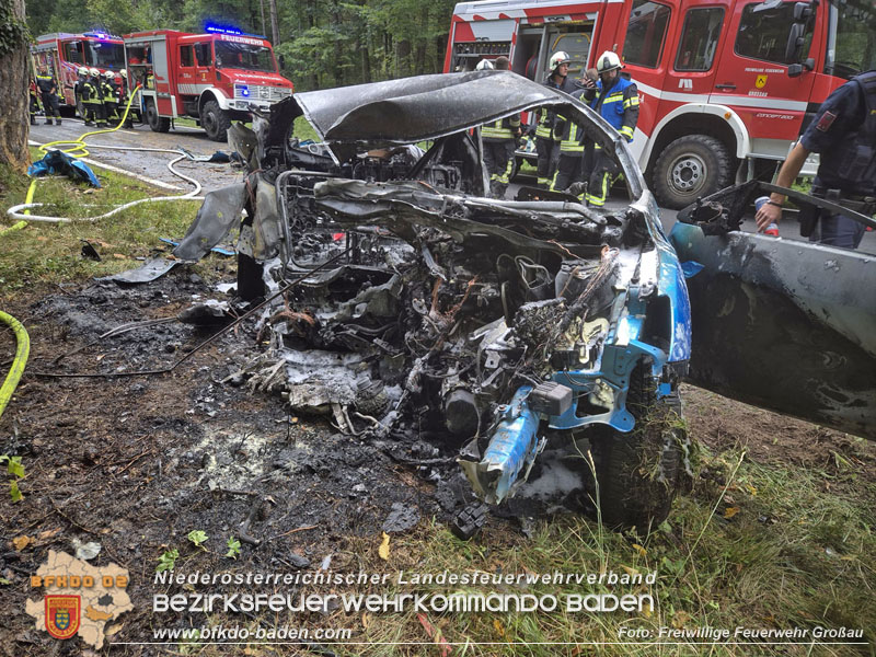 20250831_Tragischer Verkehrsunfall mit tödlichem Ausgang auf der B212 Foto: FF Großau 20250831_Tragischer Verkehrsunfall mit tödlichem Ausgang auf der B212 Foto: FF Großau