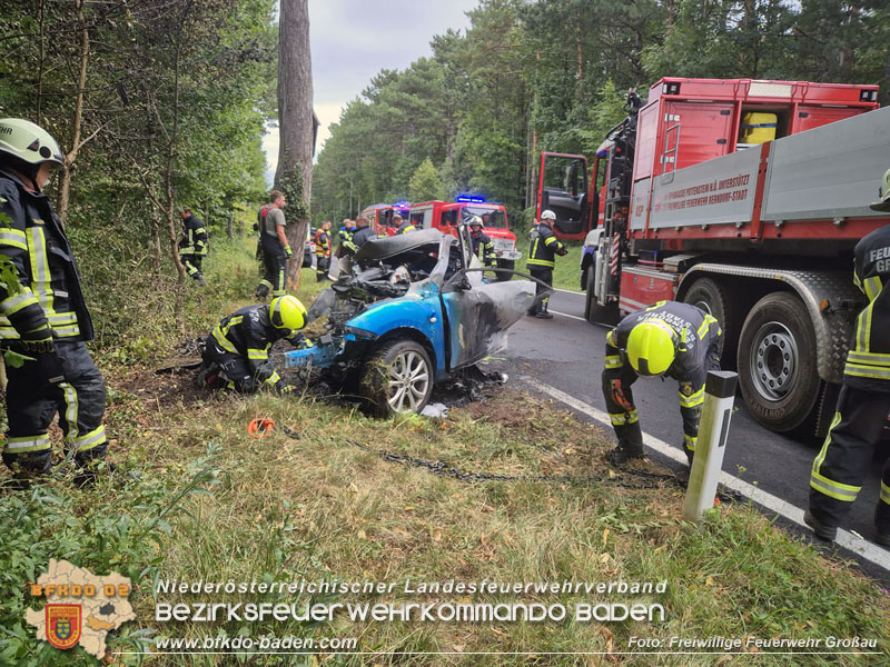 20250831_Tragischer Verkehrsunfall mit tödlichem Ausgang auf der B212 Foto: FF Großau 20250831_Tragischer Verkehrsunfall mit tödlichem Ausgang auf der B212 Foto: FF Großau