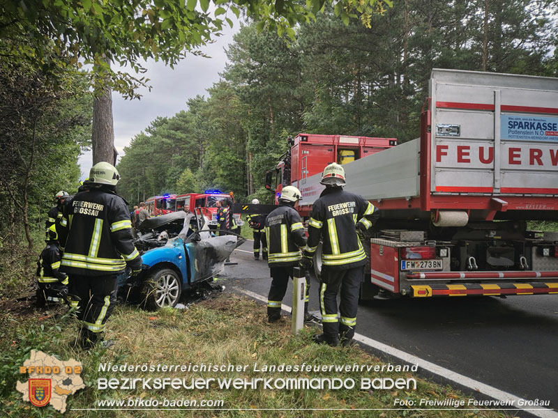 20250831_Tragischer Verkehrsunfall mit tödlichem Ausgang auf der B212 Foto: FF Großau 20250831_Tragischer Verkehrsunfall mit tödlichem Ausgang auf der B212 Foto: FF Großau
