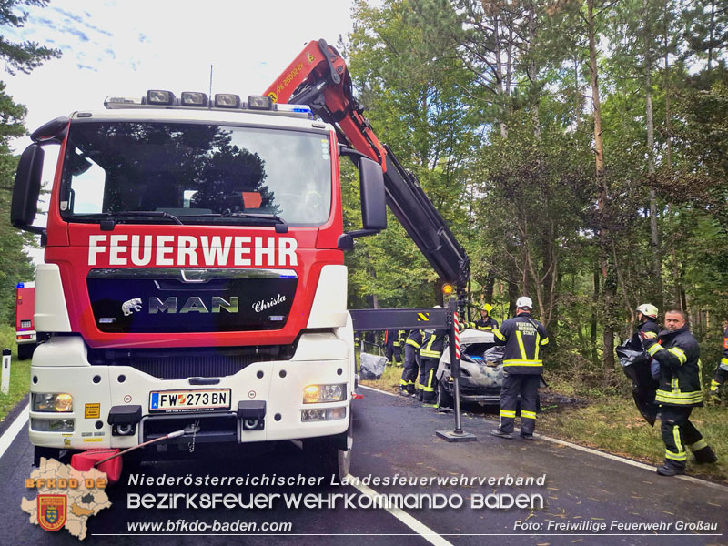 20250831_Tragischer Verkehrsunfall mit tödlichem Ausgang auf der B212 Foto: FF Großau 20250831_Tragischer Verkehrsunfall mit tödlichem Ausgang auf der B212 Foto: FF Großau