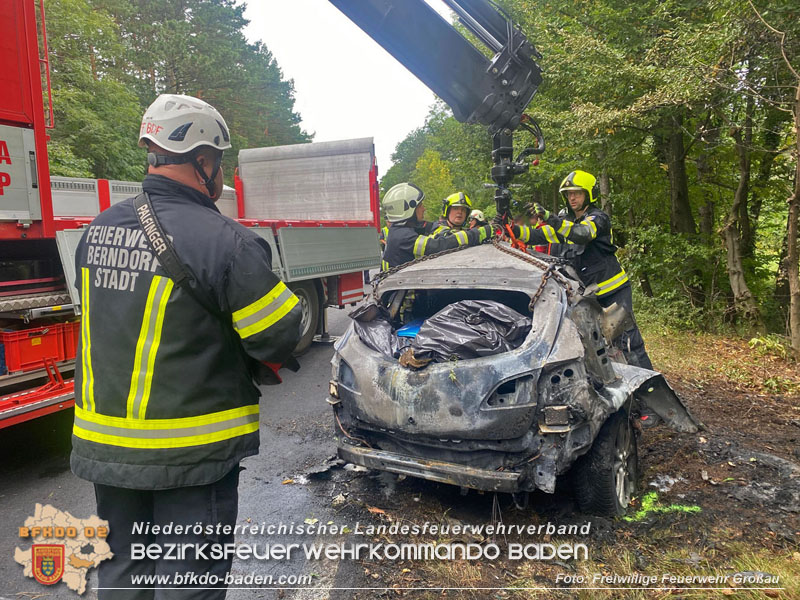 20250831_Tragischer Verkehrsunfall mit tödlichem Ausgang auf der B212 Foto: FF Großau 20250831_Tragischer Verkehrsunfall mit tödlichem Ausgang auf der B212 Foto: FF Großau