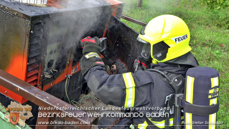 20250913_Brand eines Stromerzeugers in den Weingärten bei Pfaffstätten Foto: Stefan Schneider 20250913_Brand eines Stromerzeugers in den Weingärten bei Pfaffstätten Foto: Stefan Schneider
