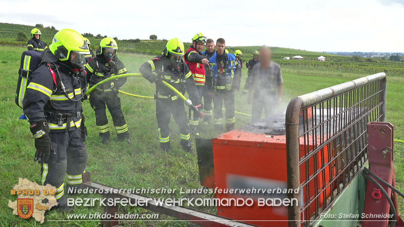 20250913_Brand eines Stromerzeugers in den Weingärten bei Pfaffstätten Foto: Stefan Schneider 20250913_Brand eines Stromerzeugers in den Weingärten bei Pfaffstätten Foto: Stefan Schneider