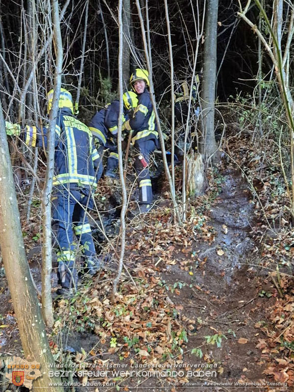 20251114_Umwelteinsatz in Weissenbach - Zähflüssiges Medium aus Regenwasserkanal ausgetreten Foto: FF Weissenbach/Triesting 20251114_Umwelteinsatz in Weissenbach - Zähflüssiges Medium aus Regenwasserkanal ausgetreten Foto: FF Weissenbach/Triesting