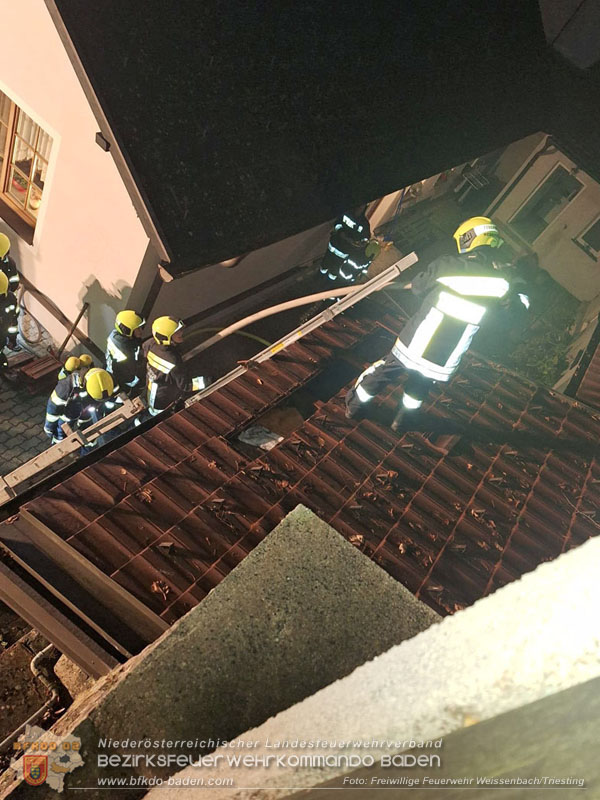 20251116_Brand eines Müllbehälters - Übergreifen auf Gebäude verhindert Foto: FF Weissenbach/Triesting 20251116_Brand eines Müllbehälters - Übergreifen auf Gebäude verhindert Foto: FF Weissenbach/Triesting