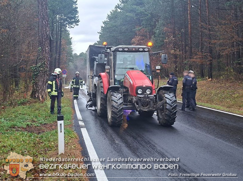 20251117_Kleintransporter geriet auf der B212 bei Großau in Brand Foto: FF Großau 20251117_Kleintransporter geriet auf der B212 bei Großau in Brand Foto: FF Großau