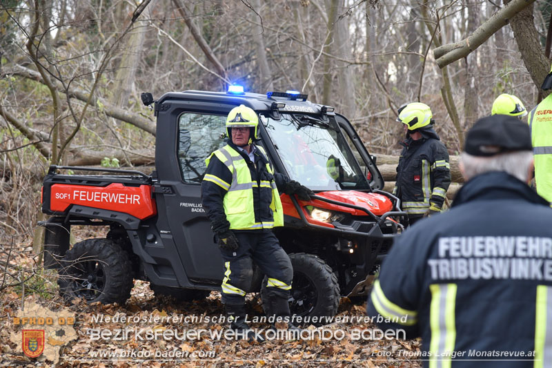 20251127_Person in Tribuswinkel unter Baum eingeklemmt - Feuerwehr kann Mann retten Foto: Thomas Lenger Monatsrevue.at