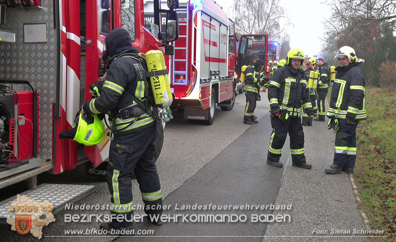 20251221_Chemische Reaktion löste Brand aus in Tattendorf Foto: Stefan Schneider BFKDO BADEN 20251221_Chemische Reaktion löste Brand aus in Tattendorf Foto: Stefan Schneider BFKDO BADEN