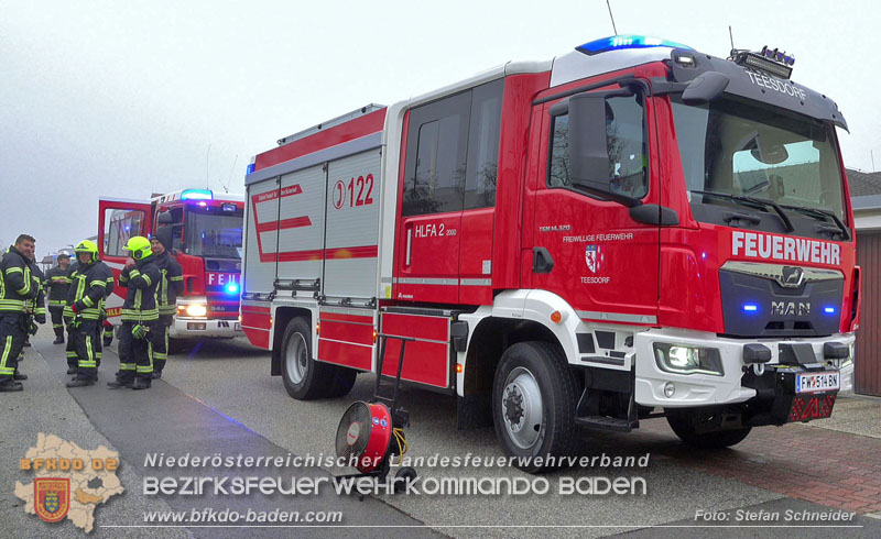 20251221_Chemische Reaktion löste Brand aus in Tattendorf Foto: Stefan Schneider BFKDO BADEN 20251221_Chemische Reaktion löste Brand aus in Tattendorf Foto: Stefan Schneider BFKDO BADEN