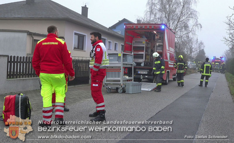 20251221_Chemische Reaktion löste Brand aus in Tattendorf Foto: Stefan Schneider BFKDO BADEN 20251221_Chemische Reaktion löste Brand aus in Tattendorf Foto: Stefan Schneider BFKDO BADEN