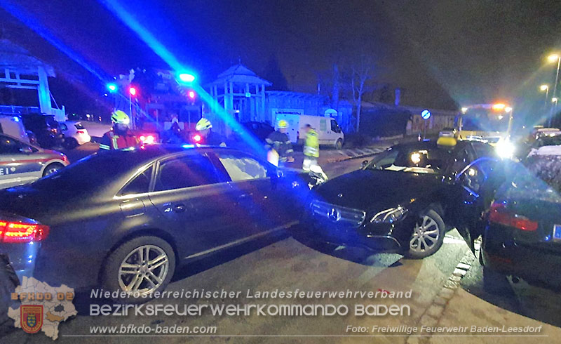 20251225_Verkehrsunfall in Baden Ortsteil Leesdorf Foto: Stefan Wagner FF Baden-Leesdorf 20251225_Verkehrsunfall in Baden Ortsteil Leesdorf Foto: Stefan Wagner FF Baden-Leesdorf