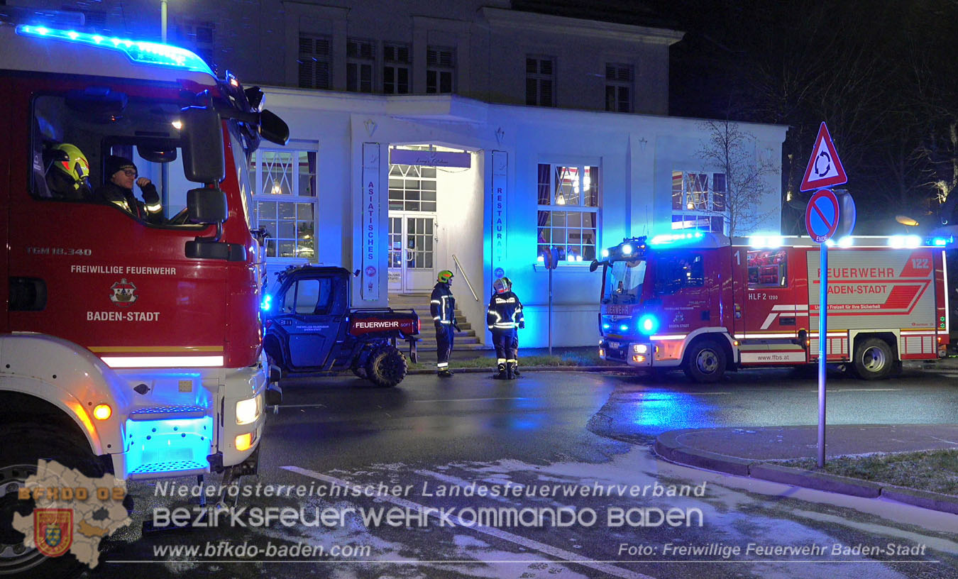 20251231_Kleinbrand in einem Badener Gastgarten  Foto: Stefan Schneider FF Baden-Stadt