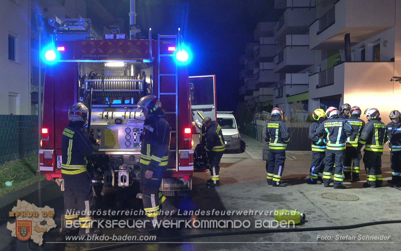 20260101_Brand einer Restmülltonne in einer Müllinsel in Unterwaltersdorf  Foto: Stefan Schneider BFKDO BADEN