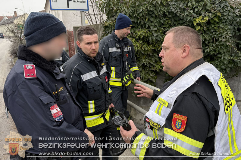 20260130_Rasche Entwarnung bei Gewässerverunreinigung in der Fischa-Dagnitz  Foto: Stefan Schneider BFKDO BADEN