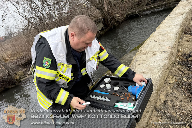 20260130_Rasche Entwarnung bei Gewässerverunreinigung in der Fischa-Dagnitz  Foto: Stefan Schneider BFKDO BADEN