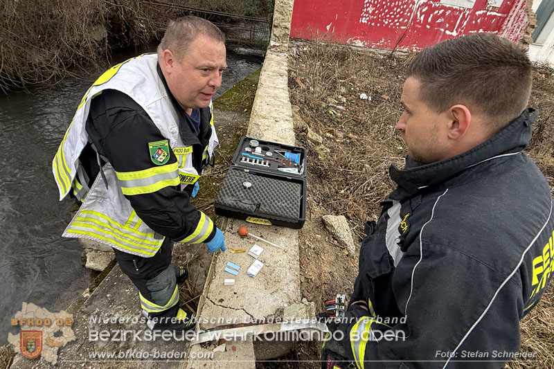 20260130_Rasche Entwarnung bei Gewässerverunreinigung in der Fischa-Dagnitz  Foto: Stefan Schneider BFKDO BADEN