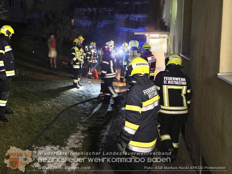 20260201_Kellerbrand in einer Wohnhausanlage in Berndorf Ortsteil Veitsau Foto: ASB Markus Hackl 20260201_Kellerbrand in einer Wohnhausanlage in Berndorf Ortsteil Veitsau Foto: ASB Markus Hackl