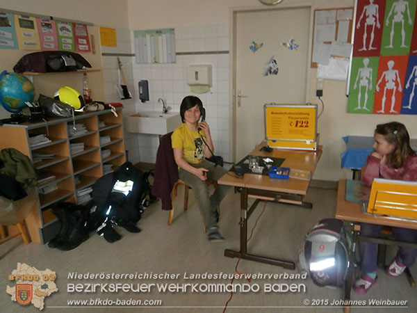 Brandschutzerziehung Volksschule St.Veit, Johannes Weinbauer FF St.Veit