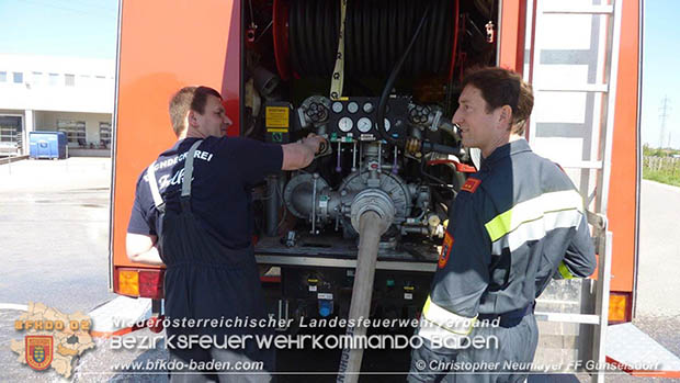 Einsatzmaschinistenlehrgang in Schönau u. Gainfarn Foto: © Christopher Neumayer Einsatzmaschinistenlehrgang in Schönau u. Gainfarn Foto: © Christopher Neumayer