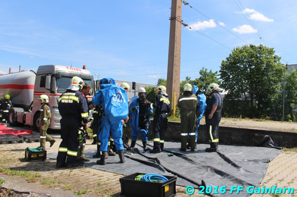Schadstoffübung Wittmannsdorf Foto FF Gainfarn Schadstoffübung Wittmannsdorf Foto FF Gainfarn