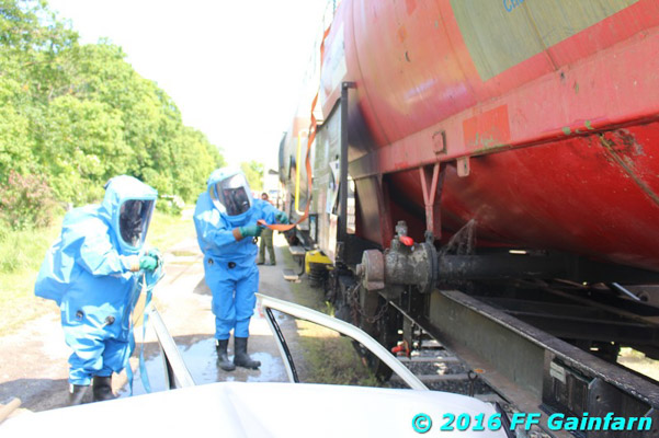 Schadstoffübung Wittmannsdorf Foto FF Gainfarn