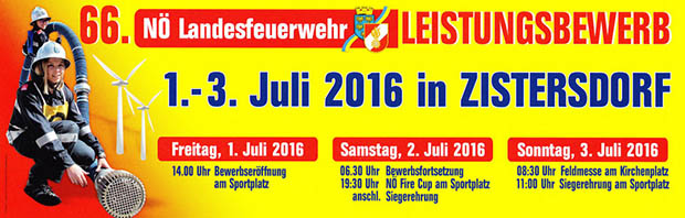 66.Nö Landesfeuerwehrleistungsbewerb 2016 in Zistersdorf