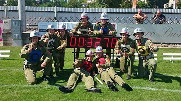 Platz 7 für die Bewerbsgruppe St.Veit 1 beim LFLB Bronze 2016  Foto: © FF St.Veit a.d Triesting