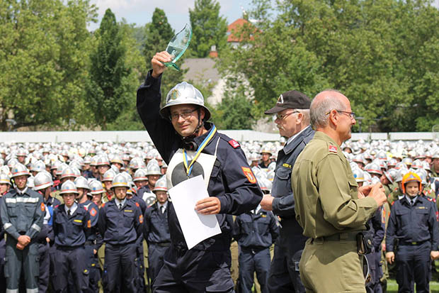 Platz 2 für die Bewerbsgruppe St.Veit 1 bei Fire Cup 2016  Foto: © FF St.Veit a.d Triesting