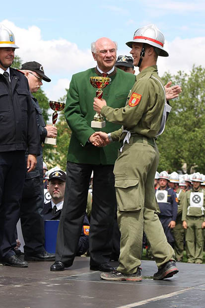 Platz 7 für die Bewerbsgruppe St.Veit 1 beim LFLB Bronze 2016  Foto: © FF St.Veit a.d Triesting
