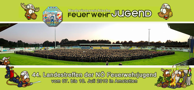 44.Landestreffen der NÖ Feuerwehrjugend 2016 in Amstetten  Fotomontage: St.Schneider/D.Wirth