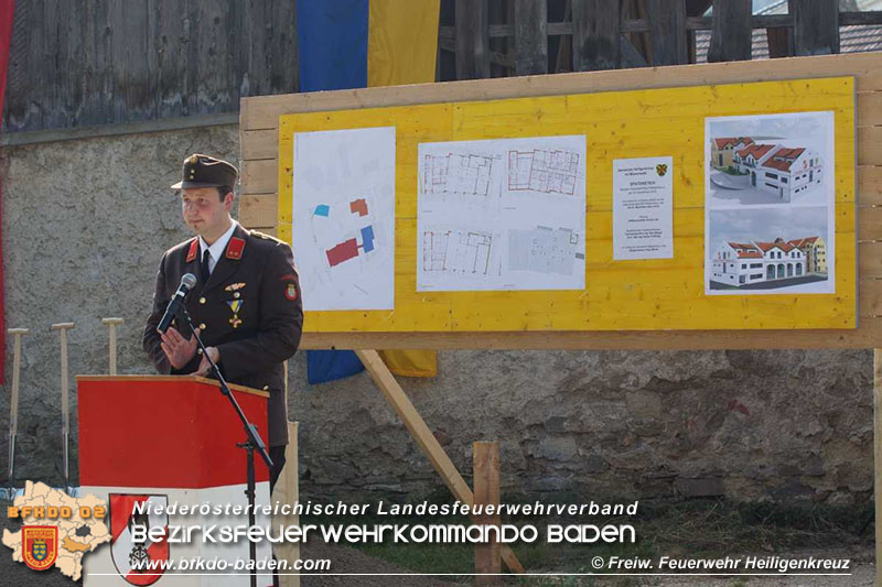 Spatenstich Feuerwehrhaus neu FF Heiligenkreuz  Foto: © FF Heiligenkreuz