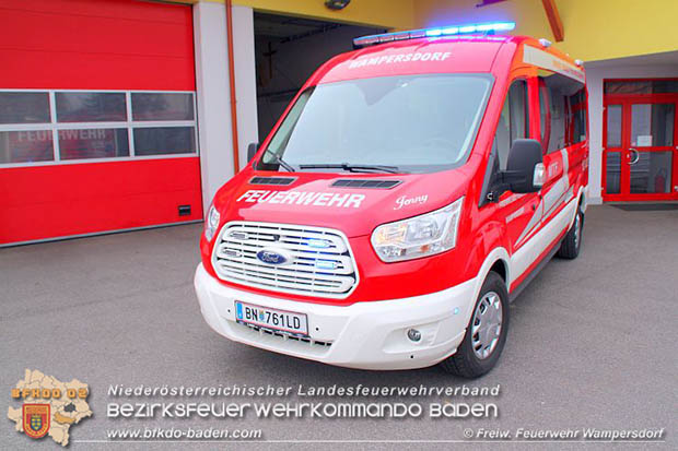 20161022 Indienststellung neues Mannschaftstransportfahrzeug der FF Wampersdorf  Foto: Christian Blueml